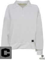 Artisans Artisans Womens Patch 1/4 Zip White
