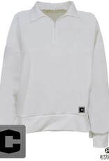 Artisans Artisans Womens Patch 1/4 Zip White