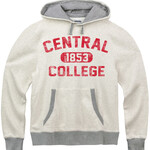 New Agenda New Agenda Central Pill College Fleece Hood Oatmeal Heather