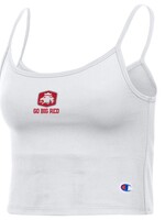 CHAMPION Champion Womens Crop Tank Go Big Red White