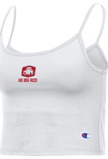 CHAMPION Champion Womens Crop Tank Go Big Red White