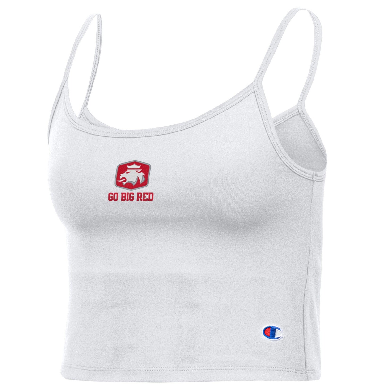 CHAMPION Champion Womens Crop Tank Go Big Red White