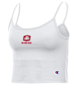 CHAMPION Champion Womens Crop Tank Go Big Red White