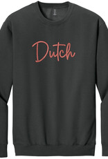 College House College House Script Dutch Embroidered Crew Black