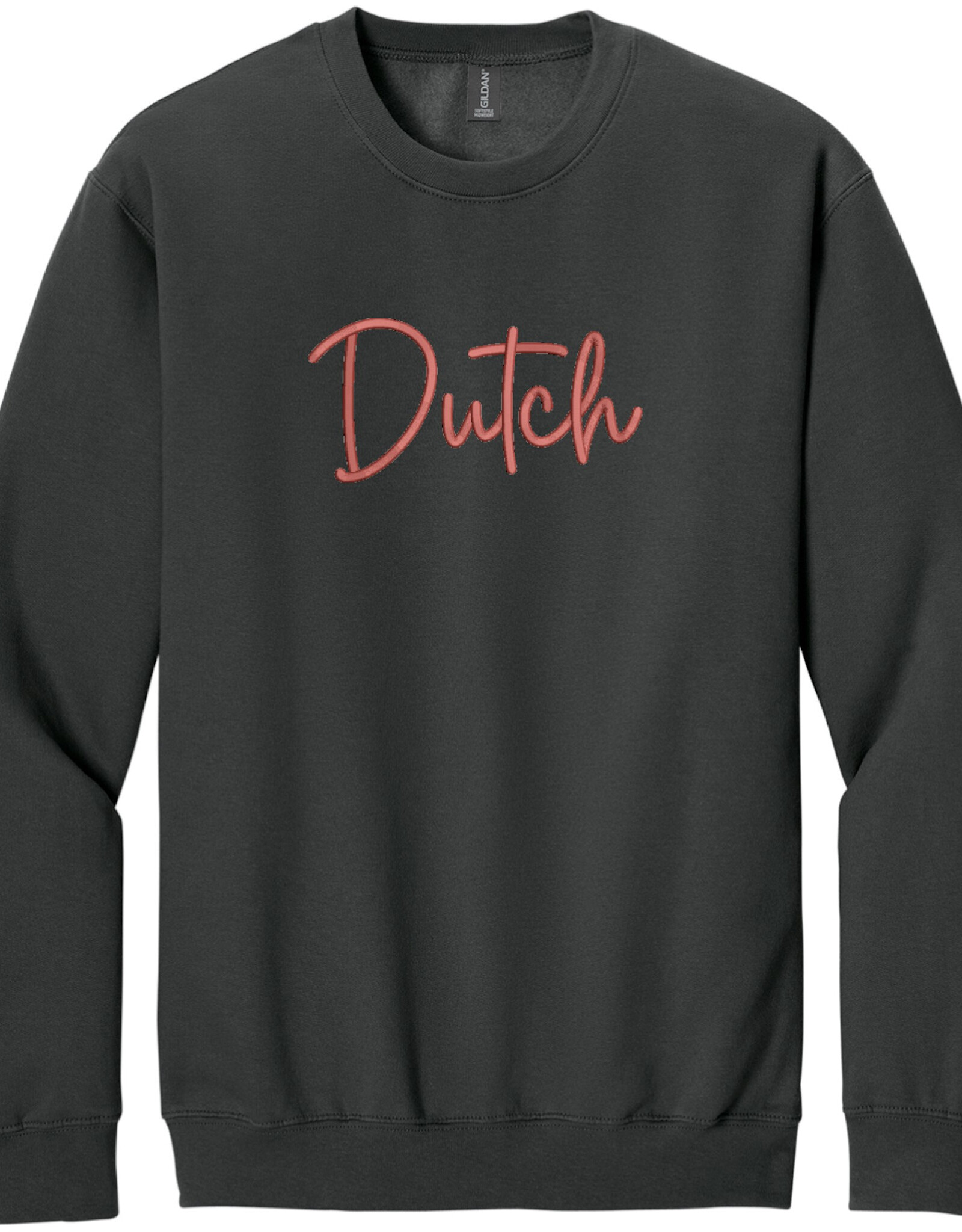 College House College House Script Dutch Embroidered Crew Black
