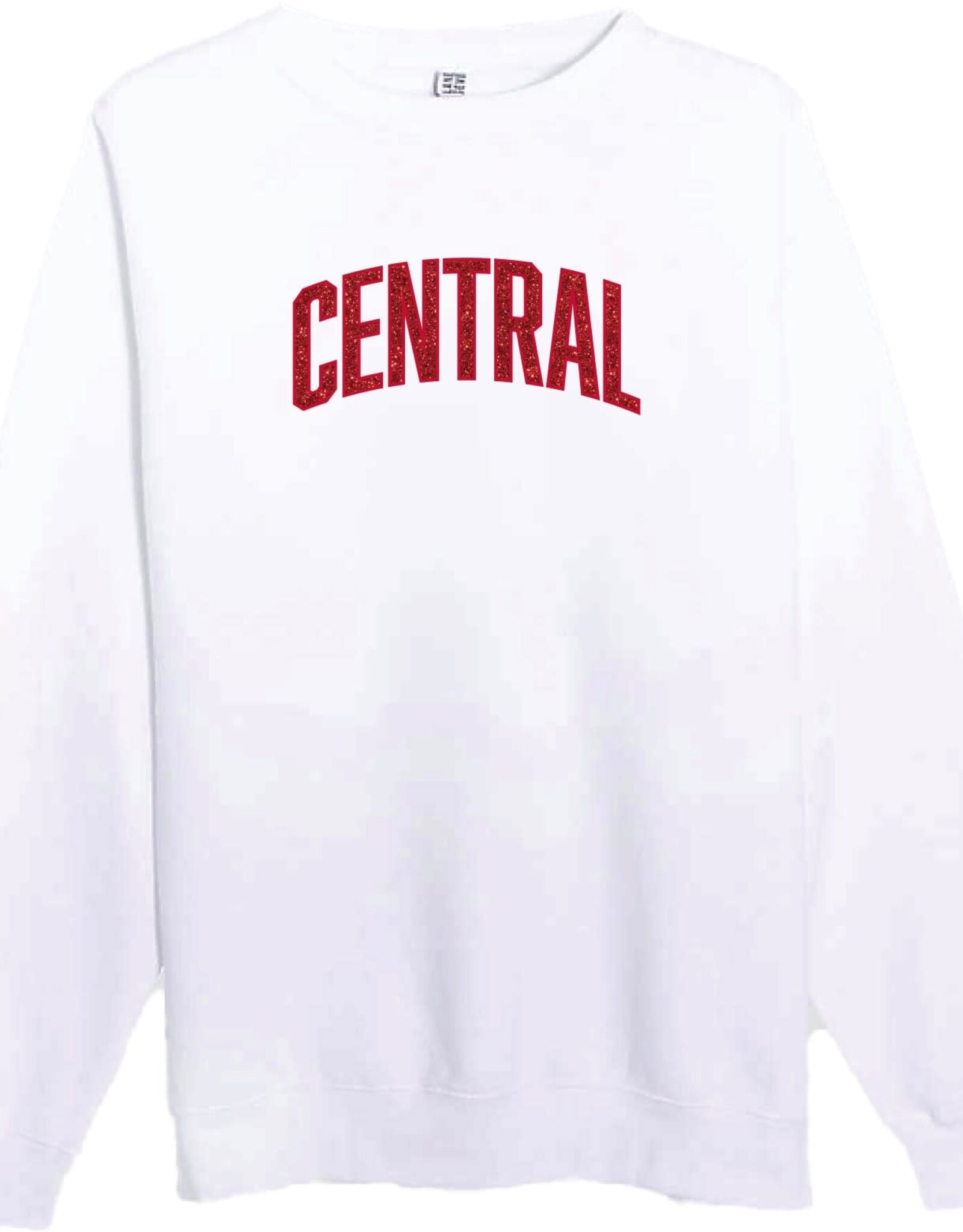 College House College House Glitter Crew White
