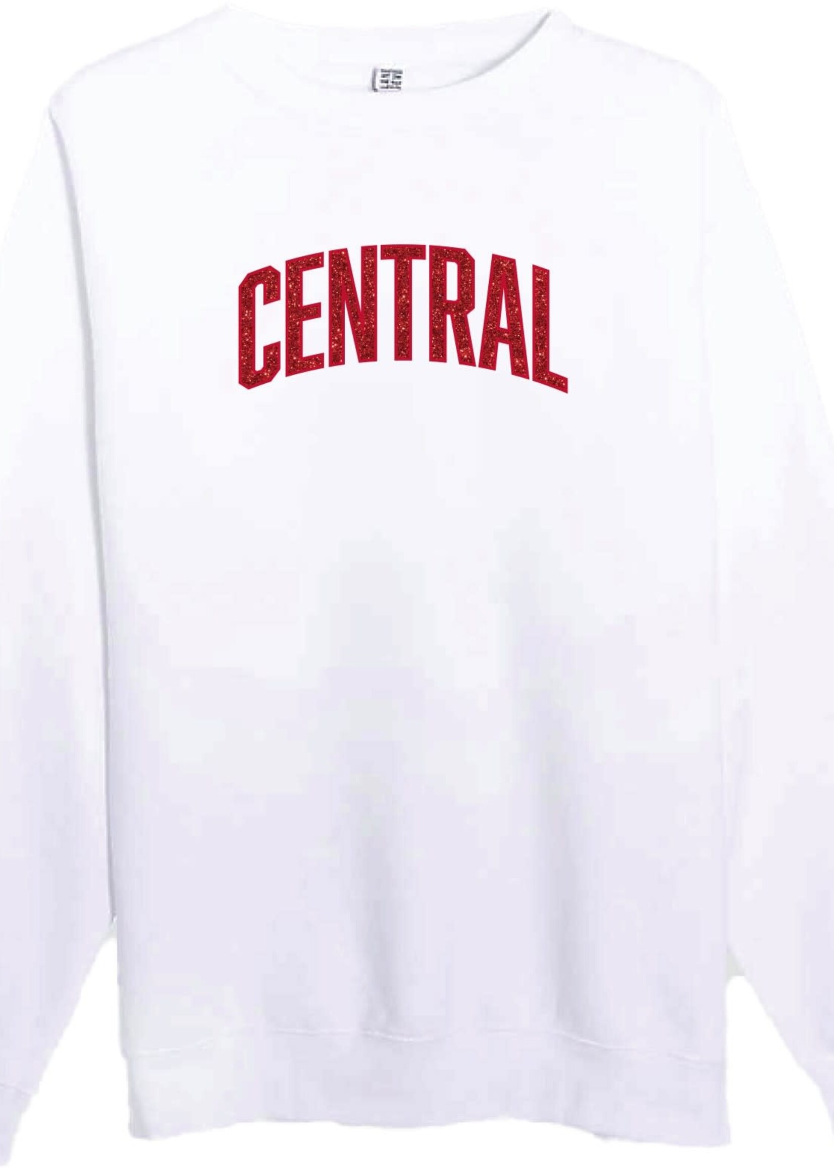 College House College House Glitter Crew White