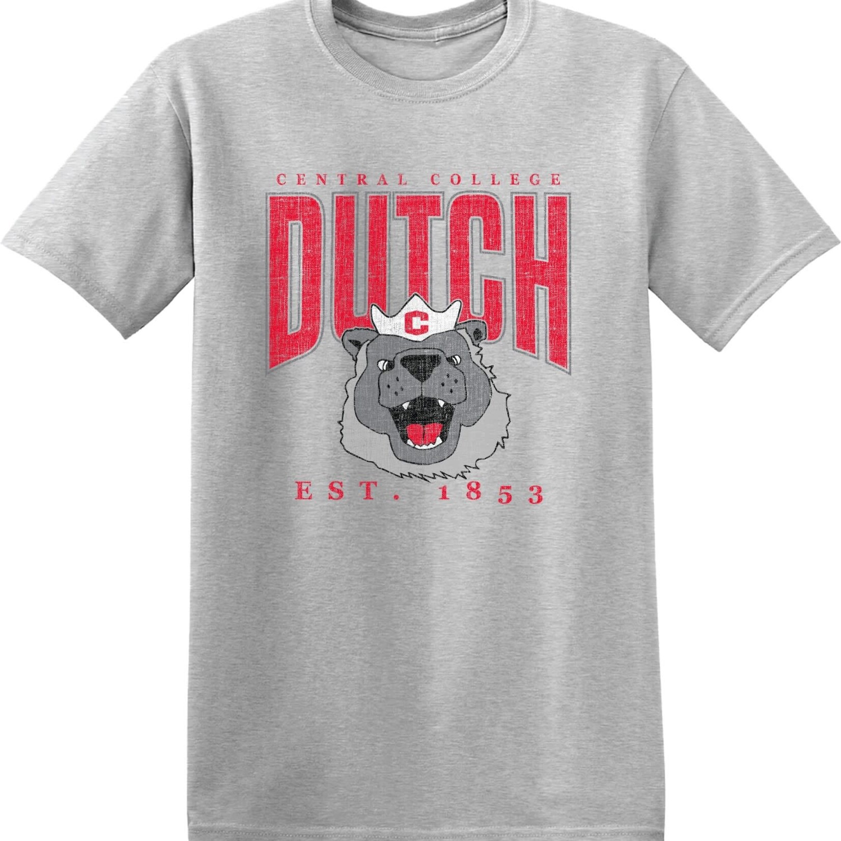 College House College House Big Red Tee Light Heather Gray