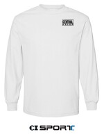 CI SPORT CI Sport Distressed Block LS Tee White