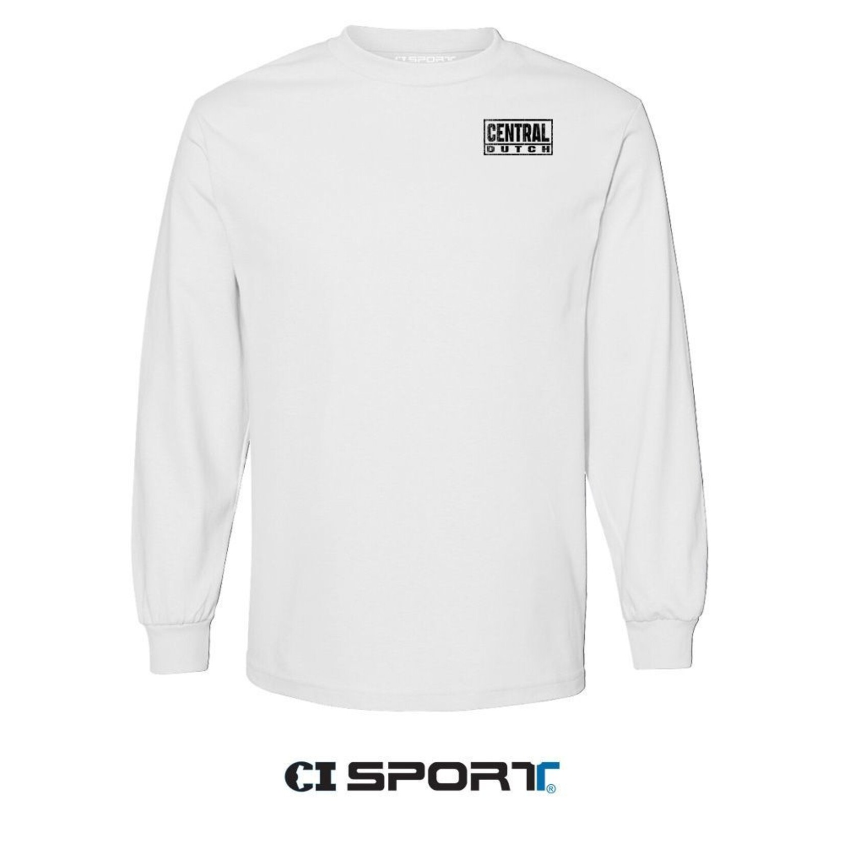 CI SPORT CI Sport Distressed Block LS Tee White