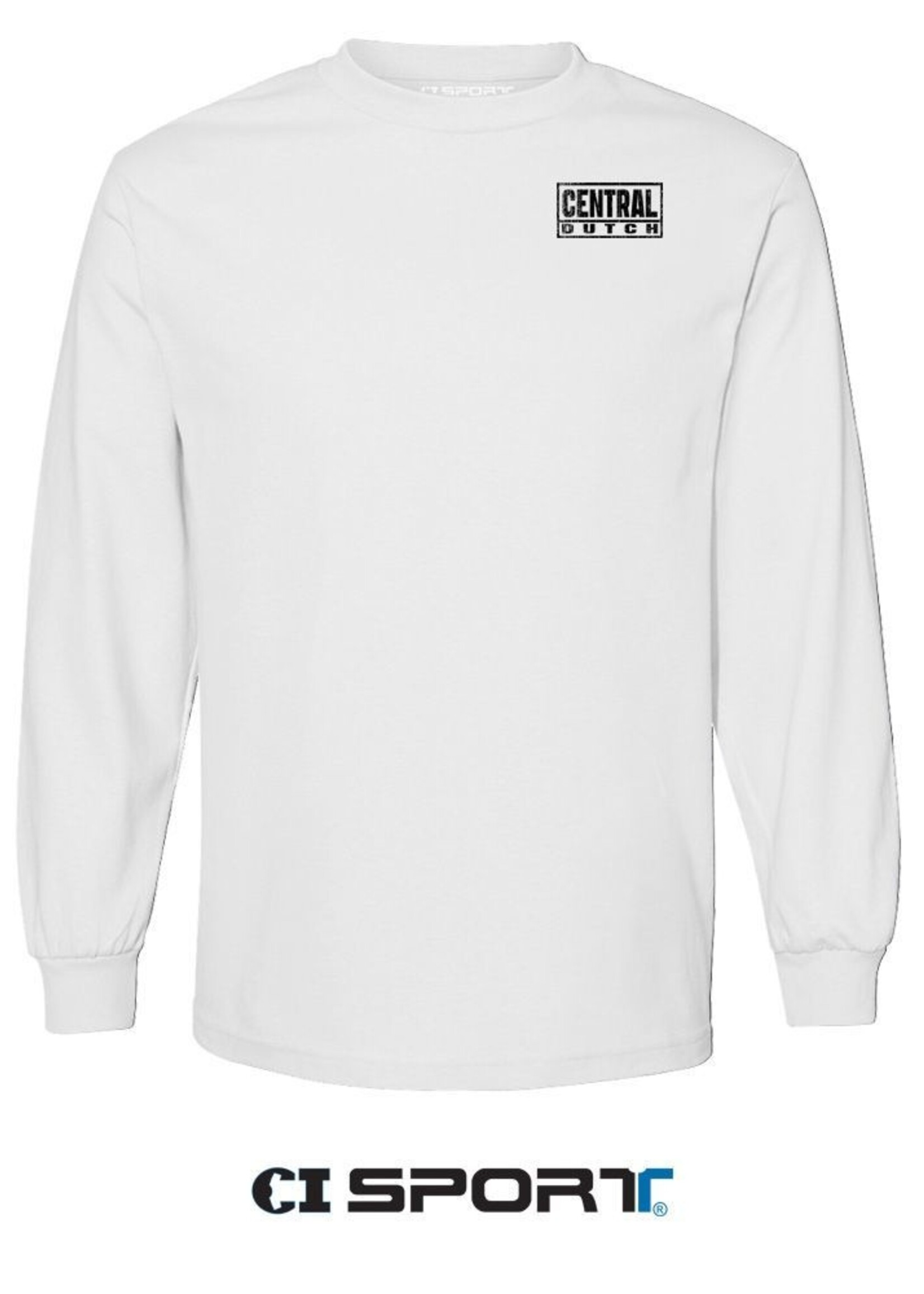CI SPORT CI Sport Distressed Block LS Tee White