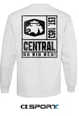 CI SPORT CI Sport Distressed Block LS Tee White