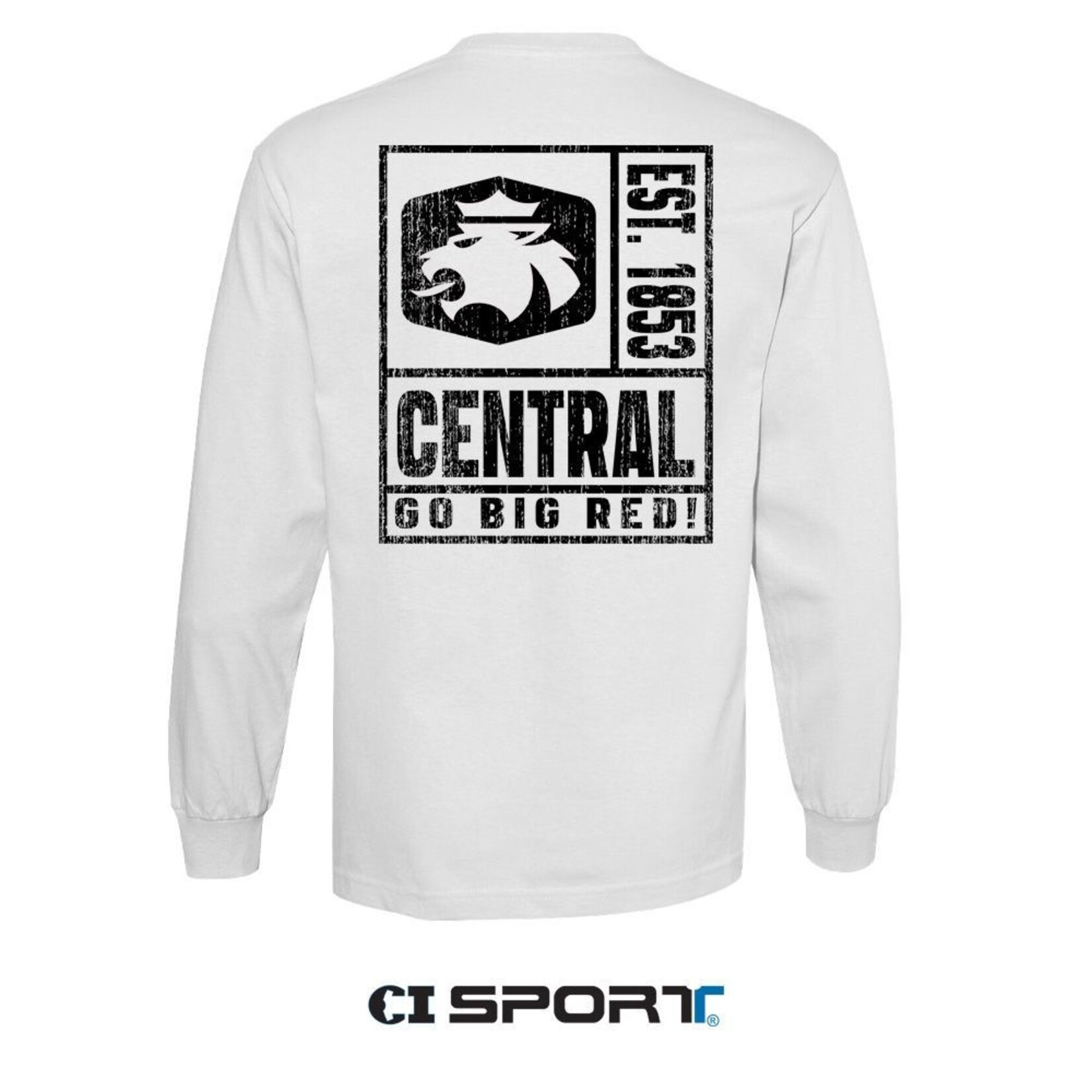CI SPORT CI Sport Distressed Block LS Tee White