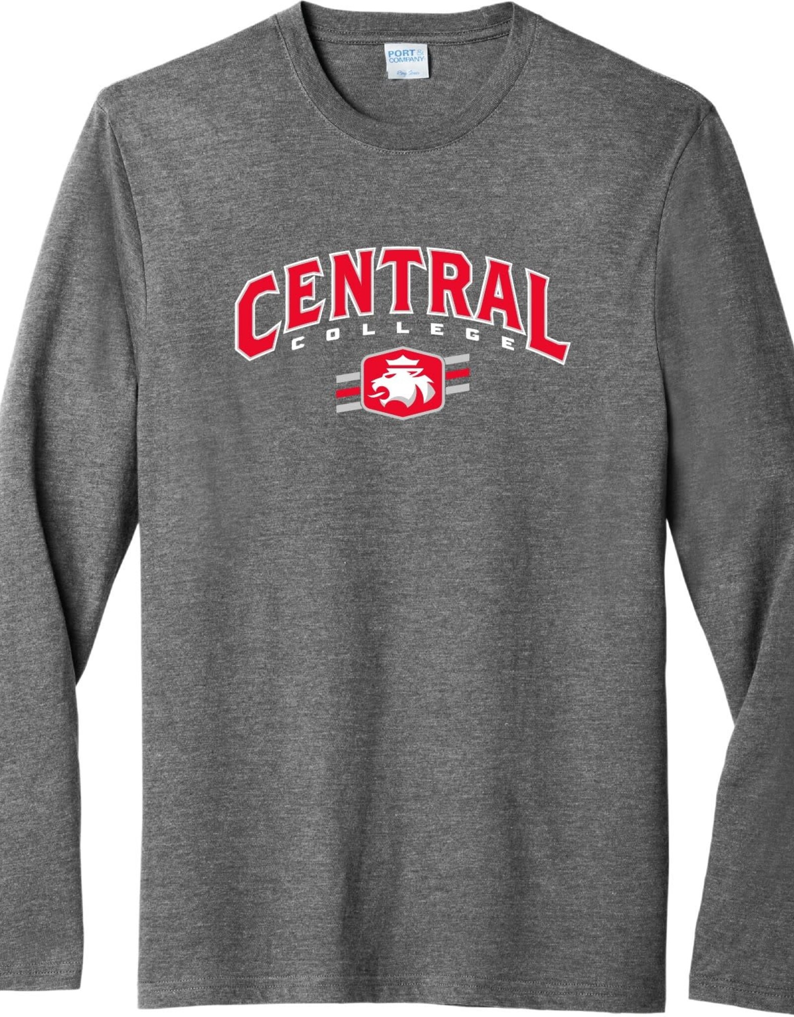 College House College House Central College Lion Tee Gray