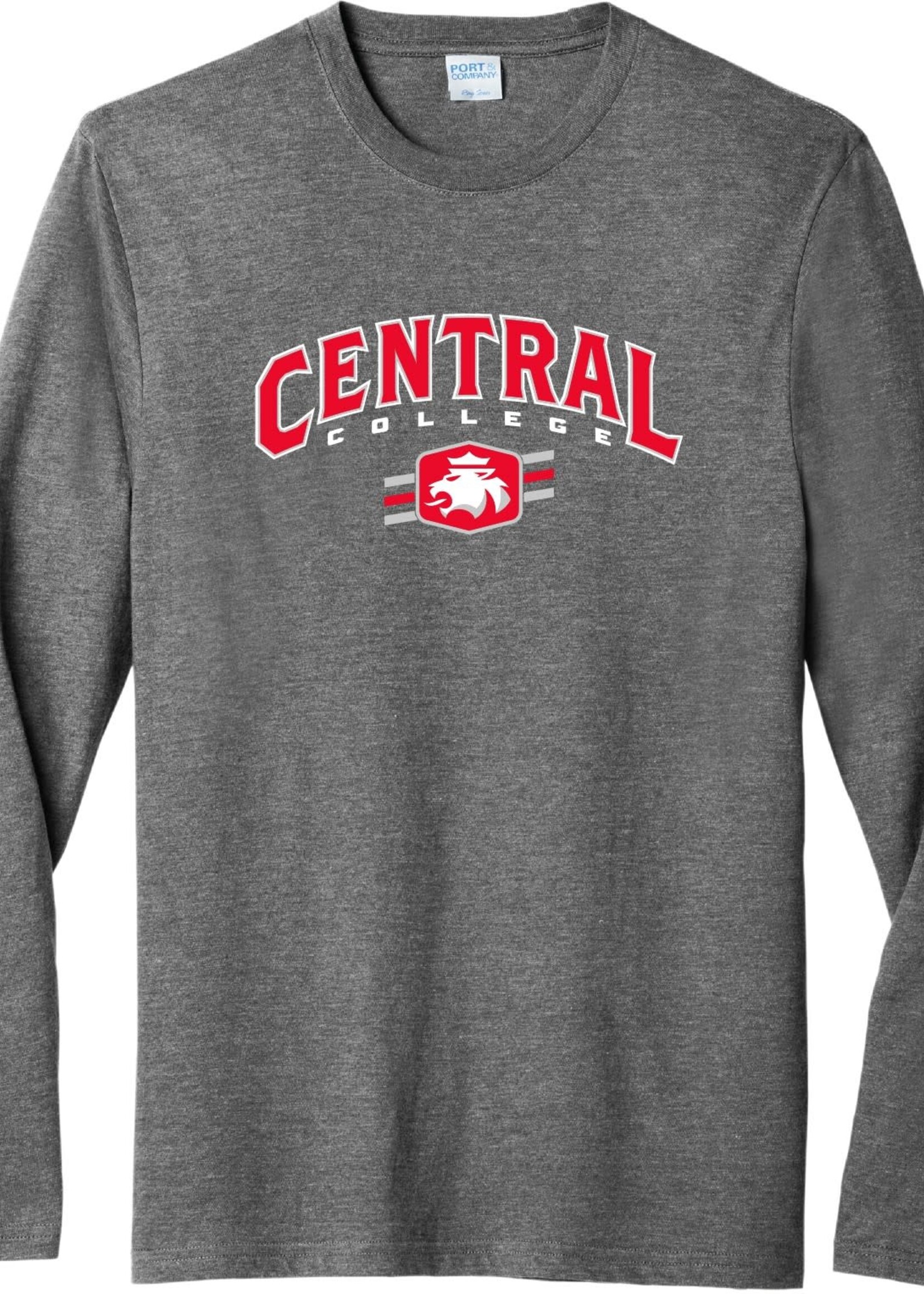 College House College House Central College Lion Tee Gray