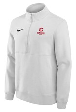 Nike Nike Club Fleece Athletic Logo 1/4 Zip White