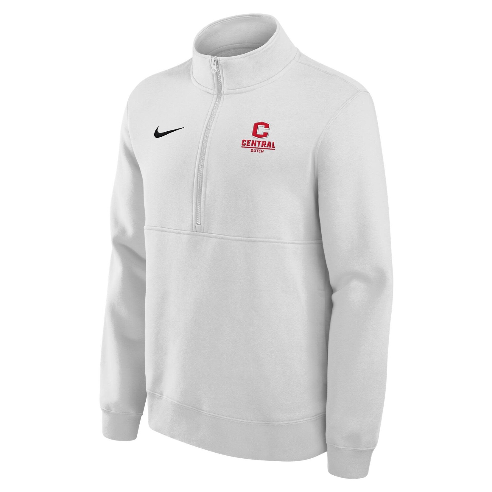 Nike Nike Club Fleece Athletic Logo 1/4 Zip White