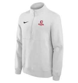 Nike Nike Club Fleece Athletic Logo 1/4 Zip White