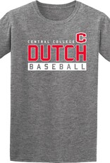 College House College House Sport Tee Baseball Graphite Heather