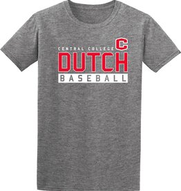 College House College House Sport Tee Baseball Graphite Heather