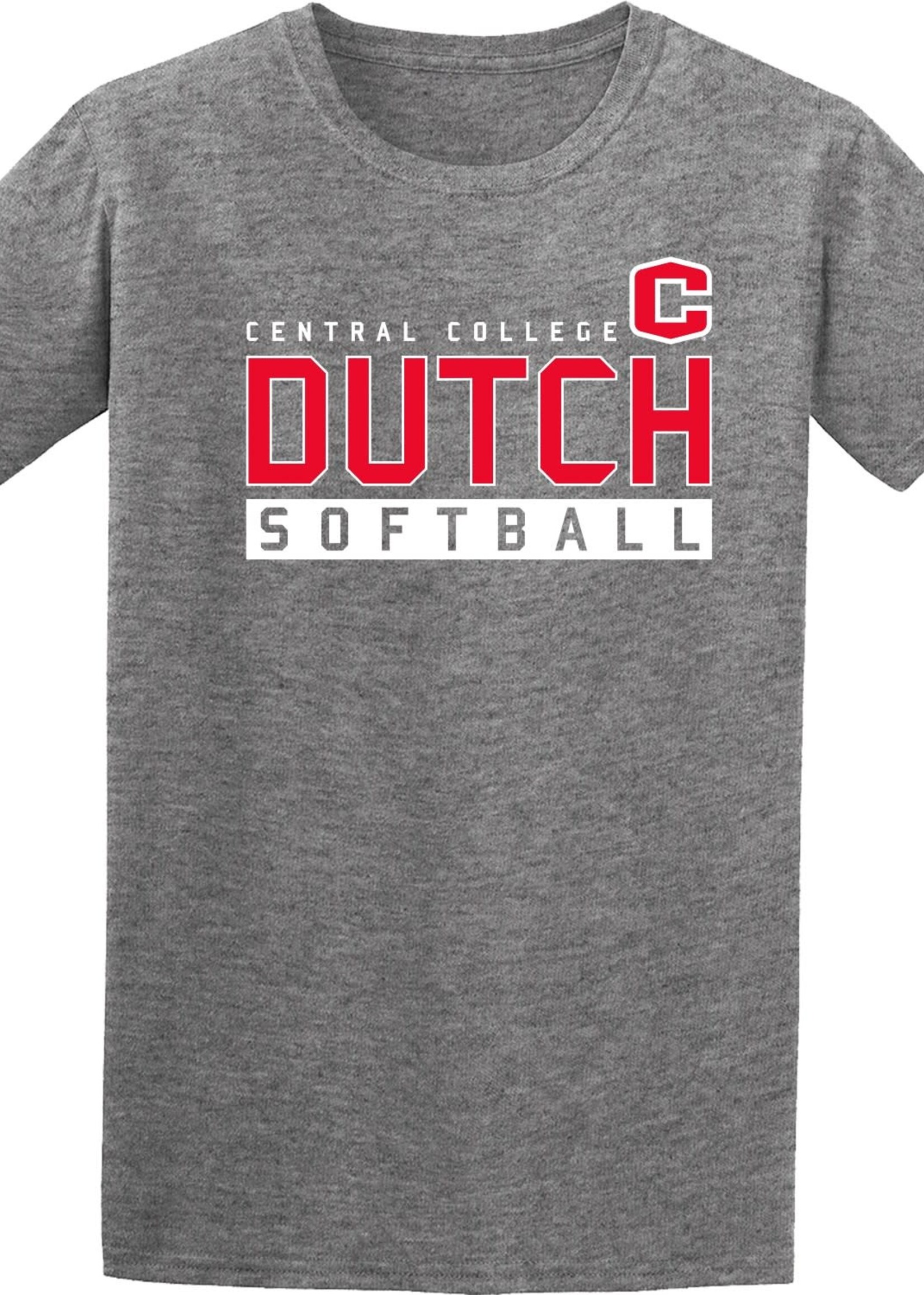 College House College House Sport Tee Softball Graphite Heather
