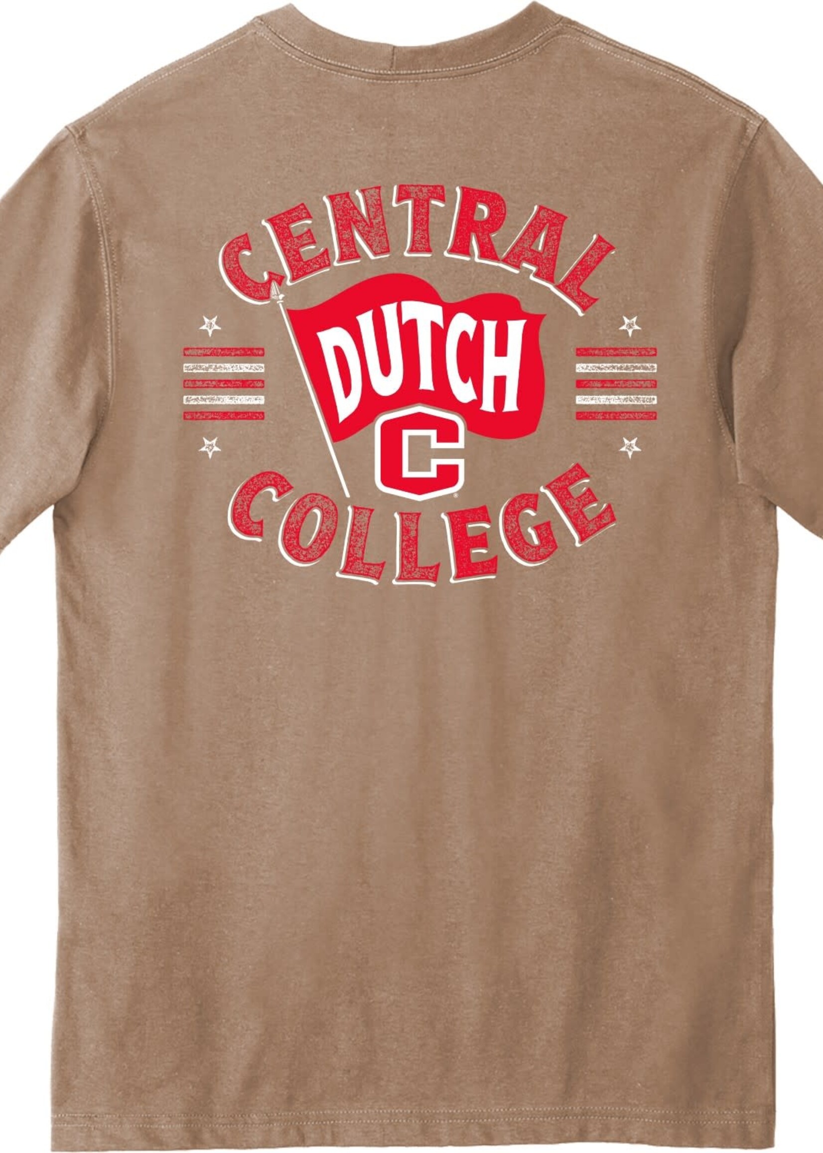 College House Carhartt Flag Back Pocket Tee Tan