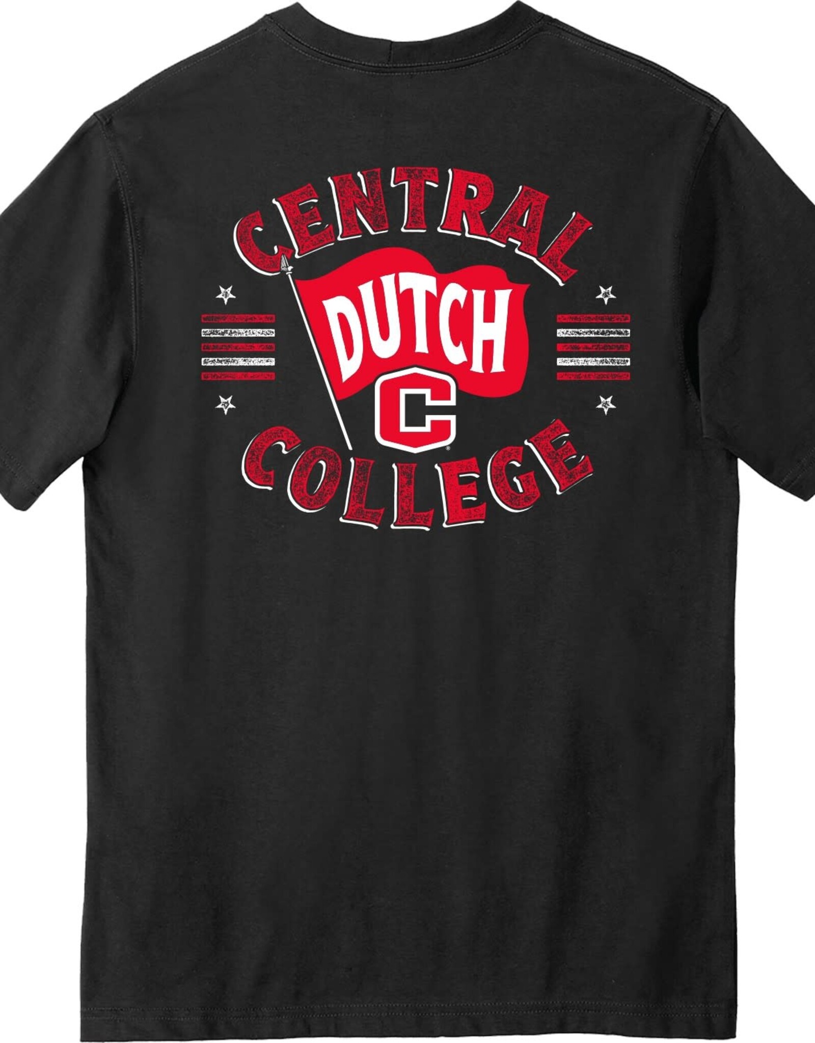 College House Carhartt Flag Back Pocket Tee Black