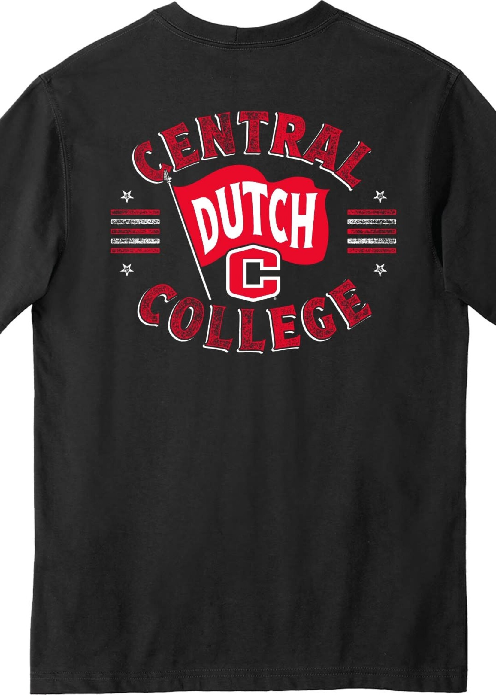 College House Carhartt Flag Back Pocket Tee Black