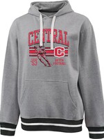 College House College House Football Stripe Hood Gray