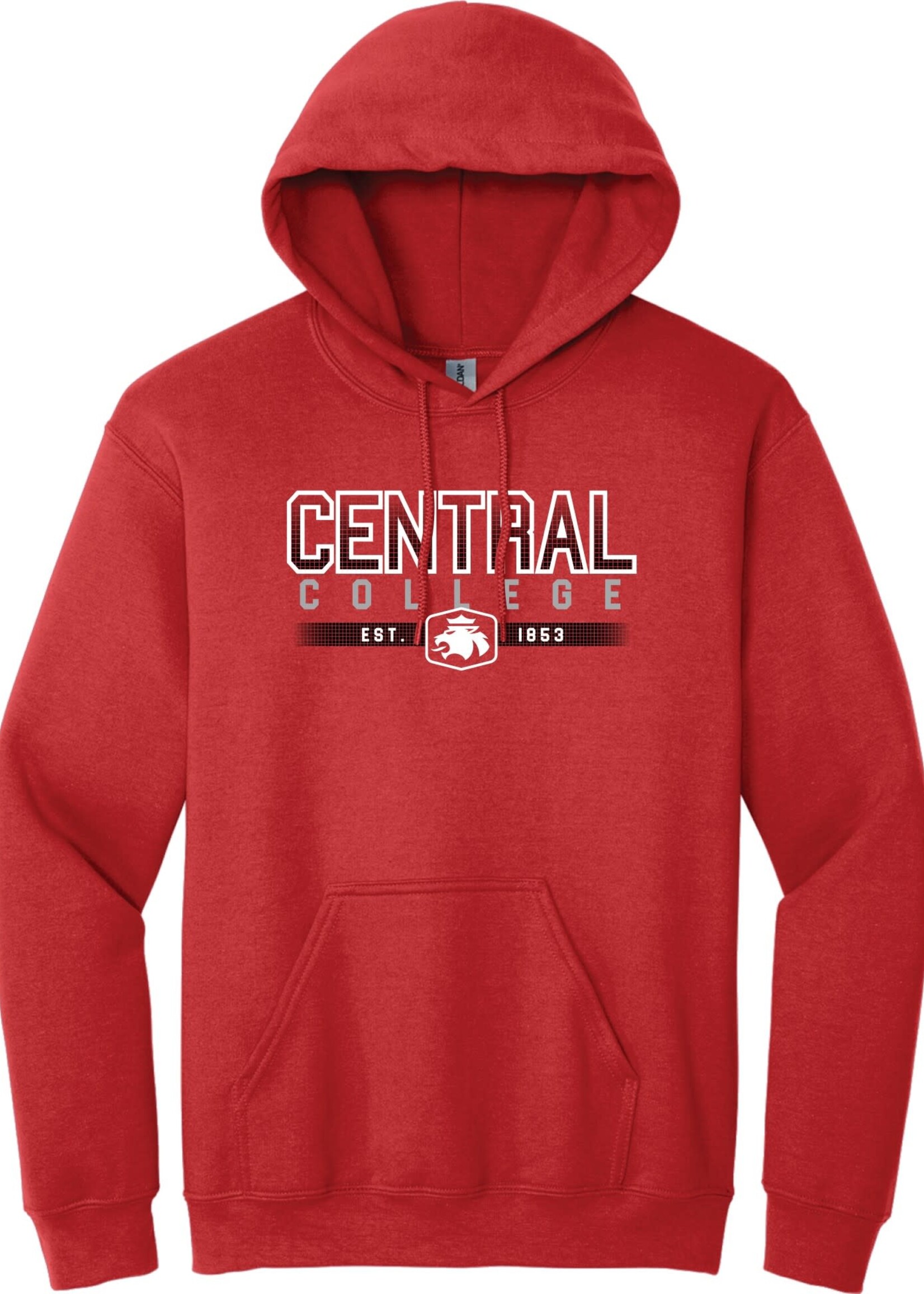 College House College House Central Ombre Lion Hood Red