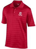 CHAMPION Champion Embroidered C Central College Polo Red