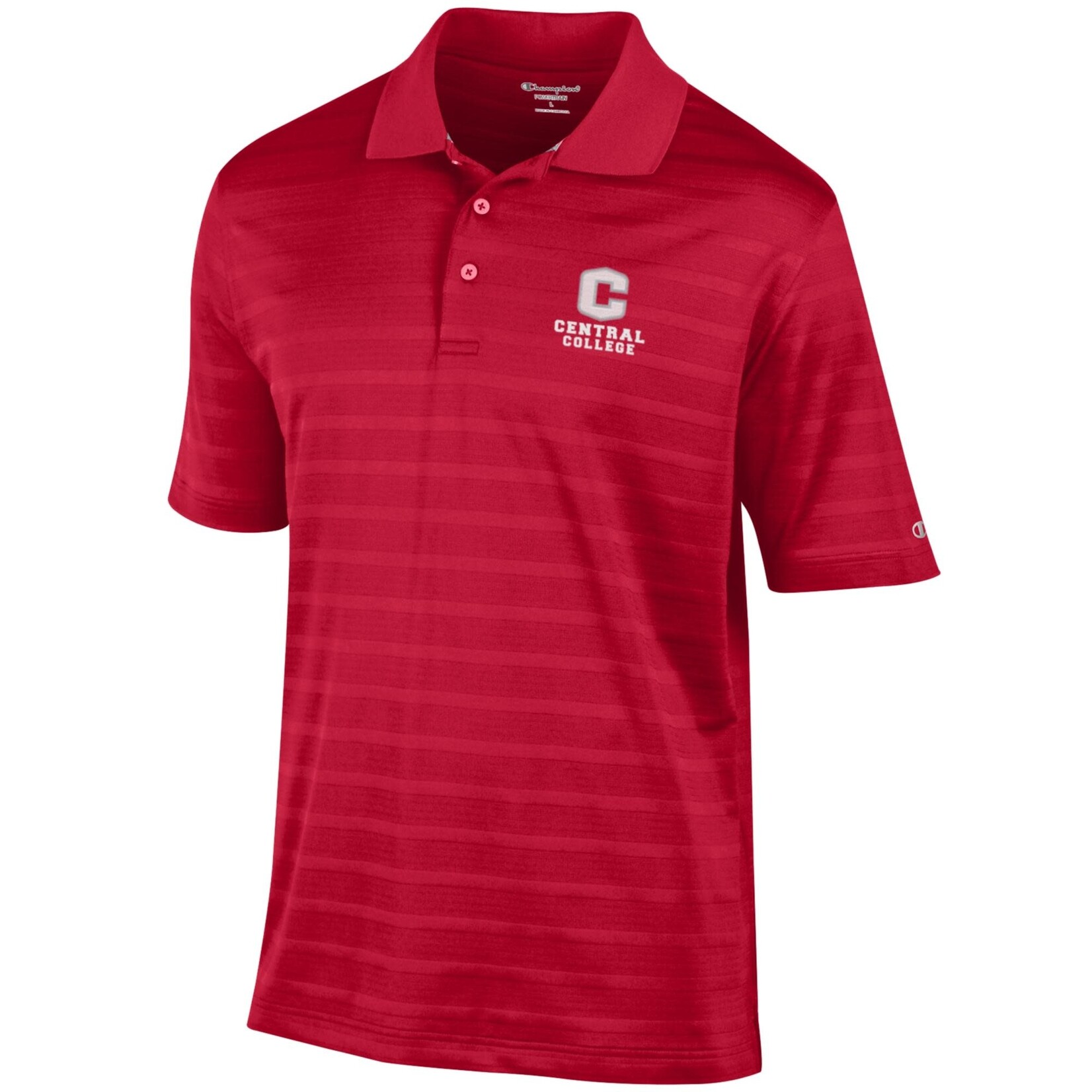 CHAMPION Champion Embroidered C Central College Polo Red