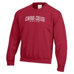 Gear Gear Big Cotton Puff Embroidery Central College Crew Red