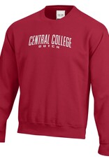 Gear Gear Big Cotton Puff Embroidery Central College Crew Red