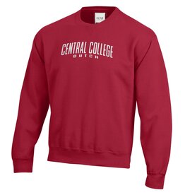 Gear Gear Big Cotton Puff Embroidery Central College Crew Red
