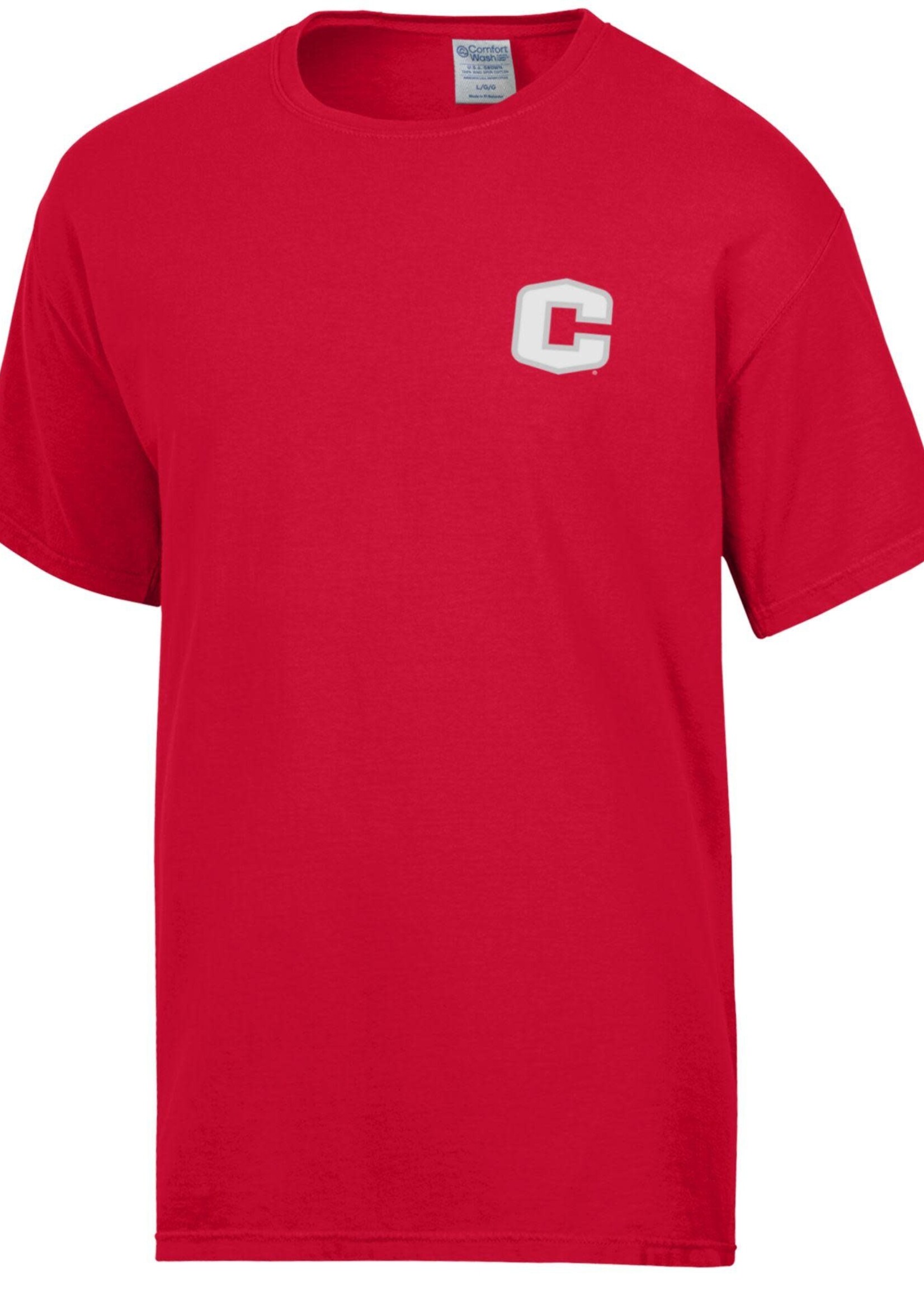Comfort Wash Gear Comfort Wash Campus Map Tee Red