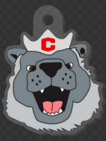 Sticker Mule Stickermule Big Red Keychain