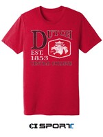 CI SPORT CI Sport Big Dutch Lion Triblend Tee Red