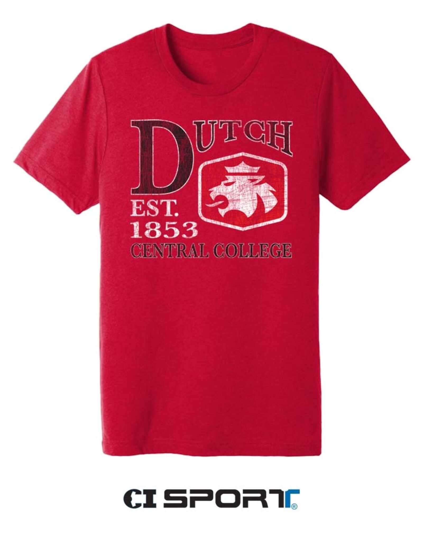 CI SPORT CI Sport Big Dutch Lion Triblend Tee Red