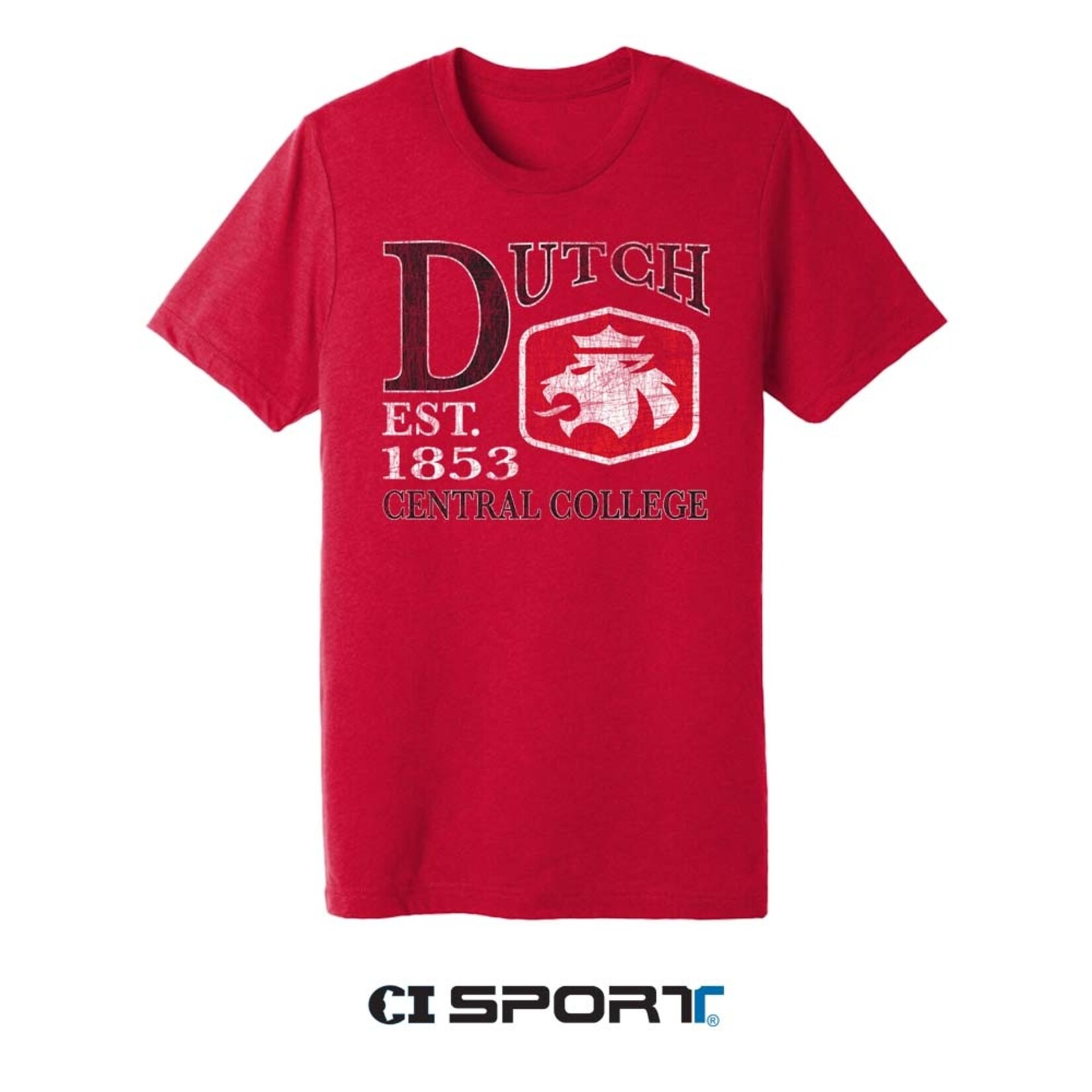 CI SPORT CI Sport Big Dutch Lion Triblend Tee Red