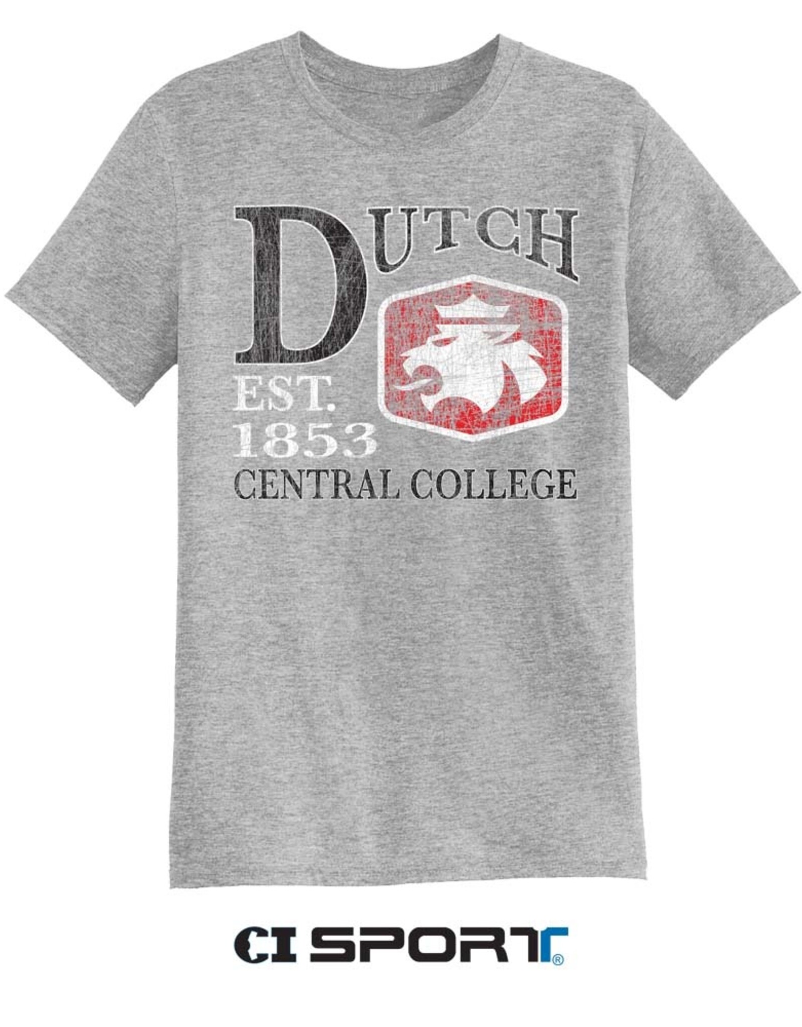 CI SPORT CI Sport Big Dutch Lion Triblend Tee Gray