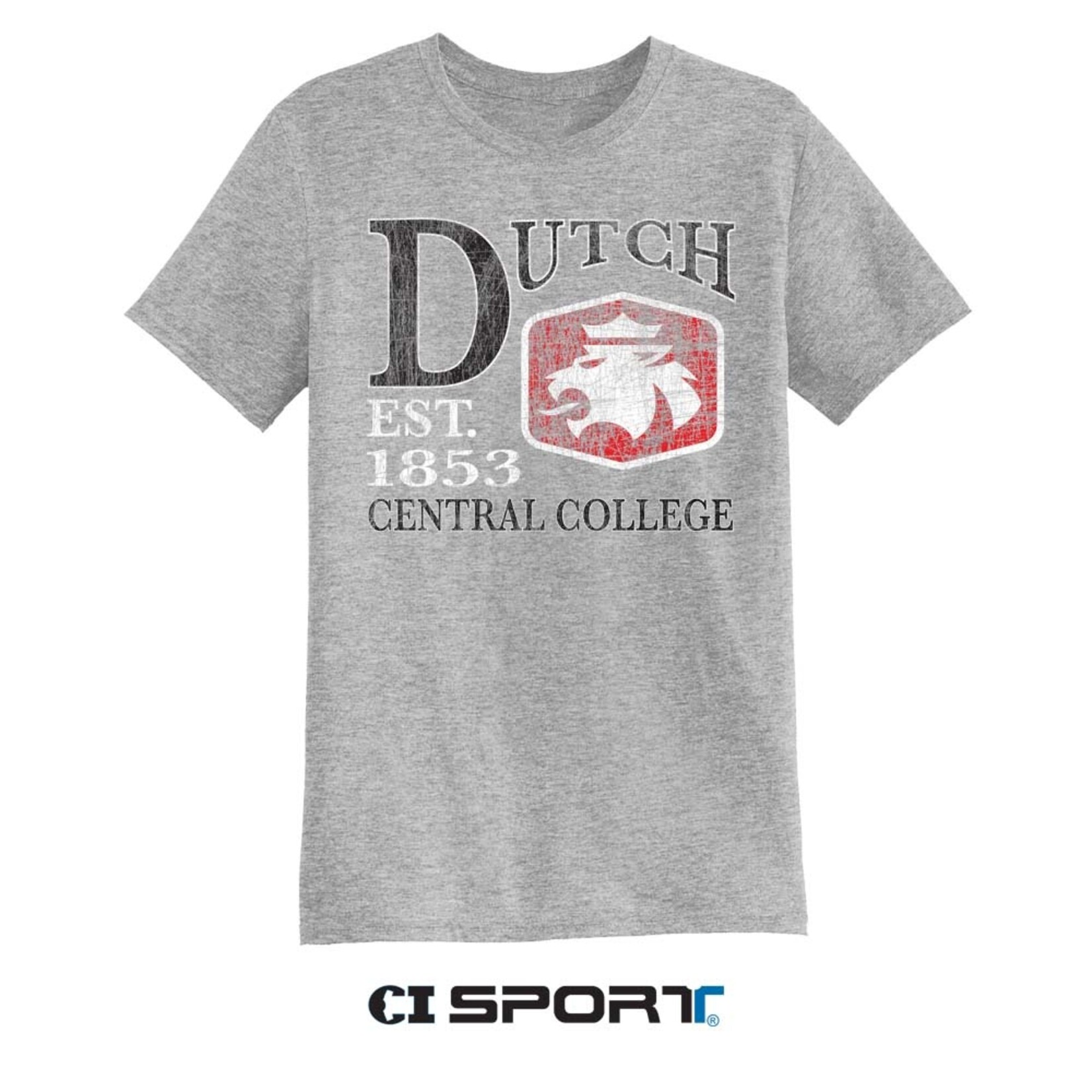 CI SPORT CI Sport Big Dutch Lion Triblend Tee Gray