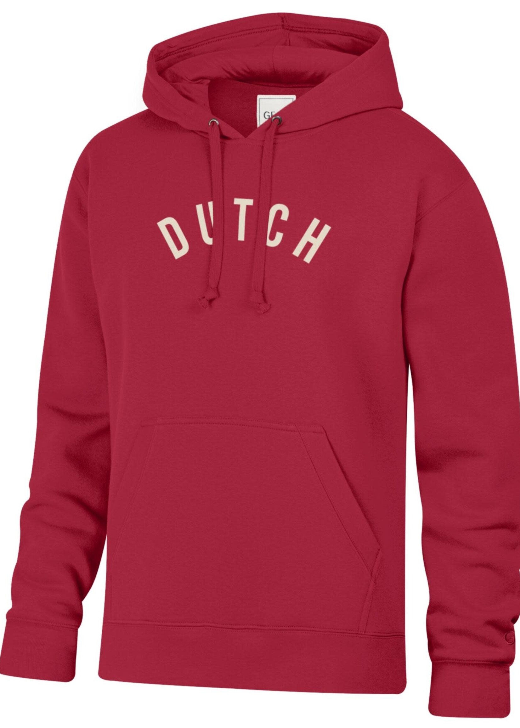 Gear Gear Embroidered Dutch Arch Hood Red