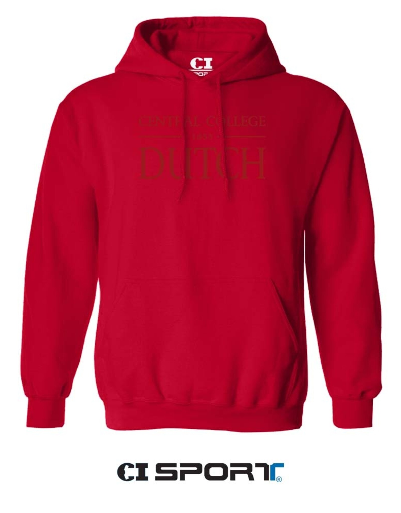 CI SPORT CI Sport Central College 1853 Dutch Embroidered Hood Red
