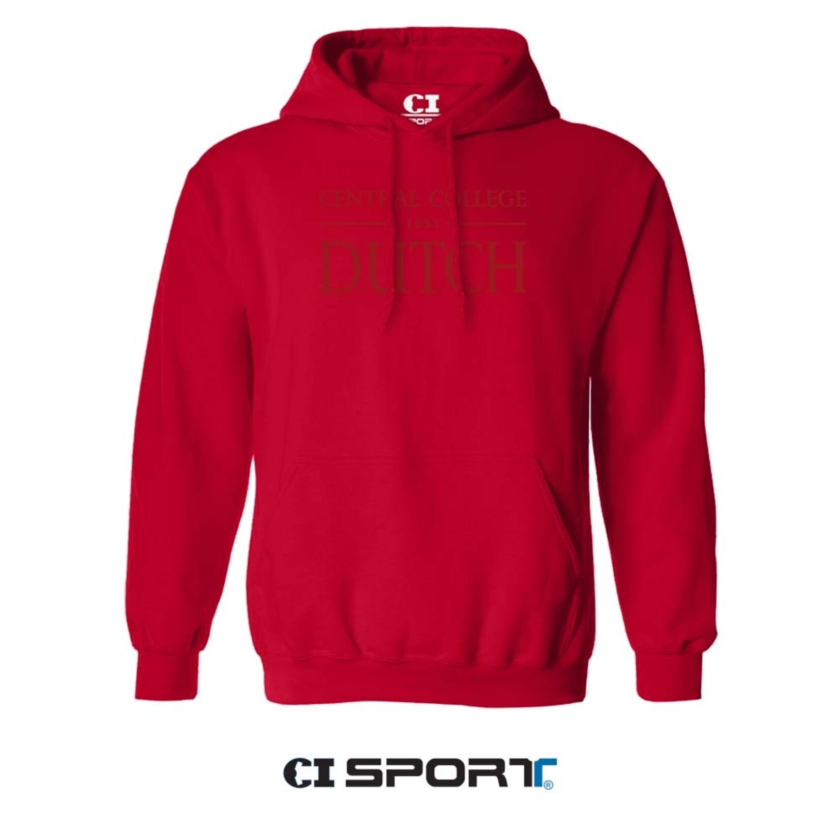 CI SPORT CI Sport Central College 1853 Dutch Embroidered Hood Red