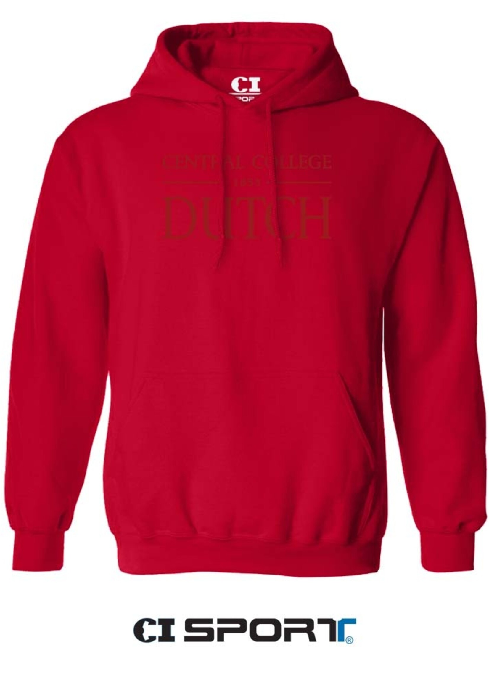 CI SPORT CI Sport Central College 1853 Dutch Embroidered Hood Red