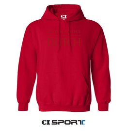 CI SPORT CI Sport Central College 1853 Dutch Embroidered Hood Red