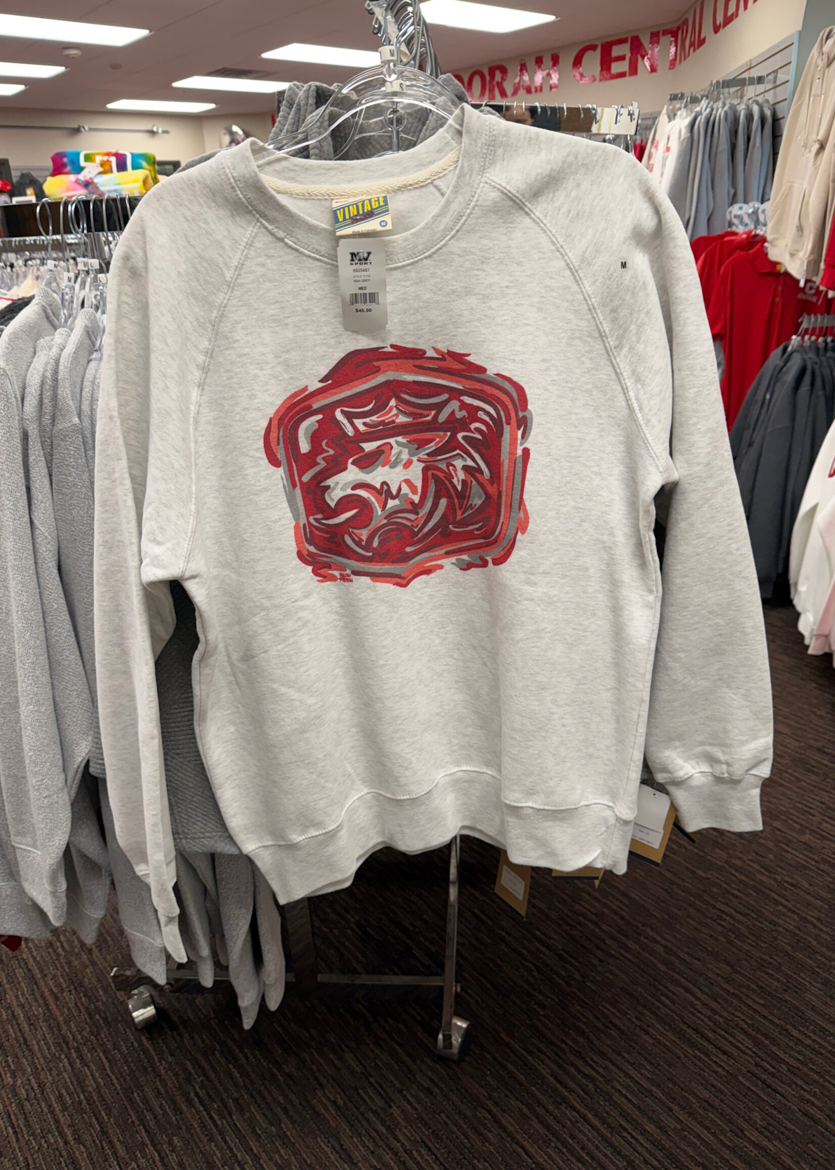 MV Sport MV Sport Justin Patten Lion Raglan Crew Ash