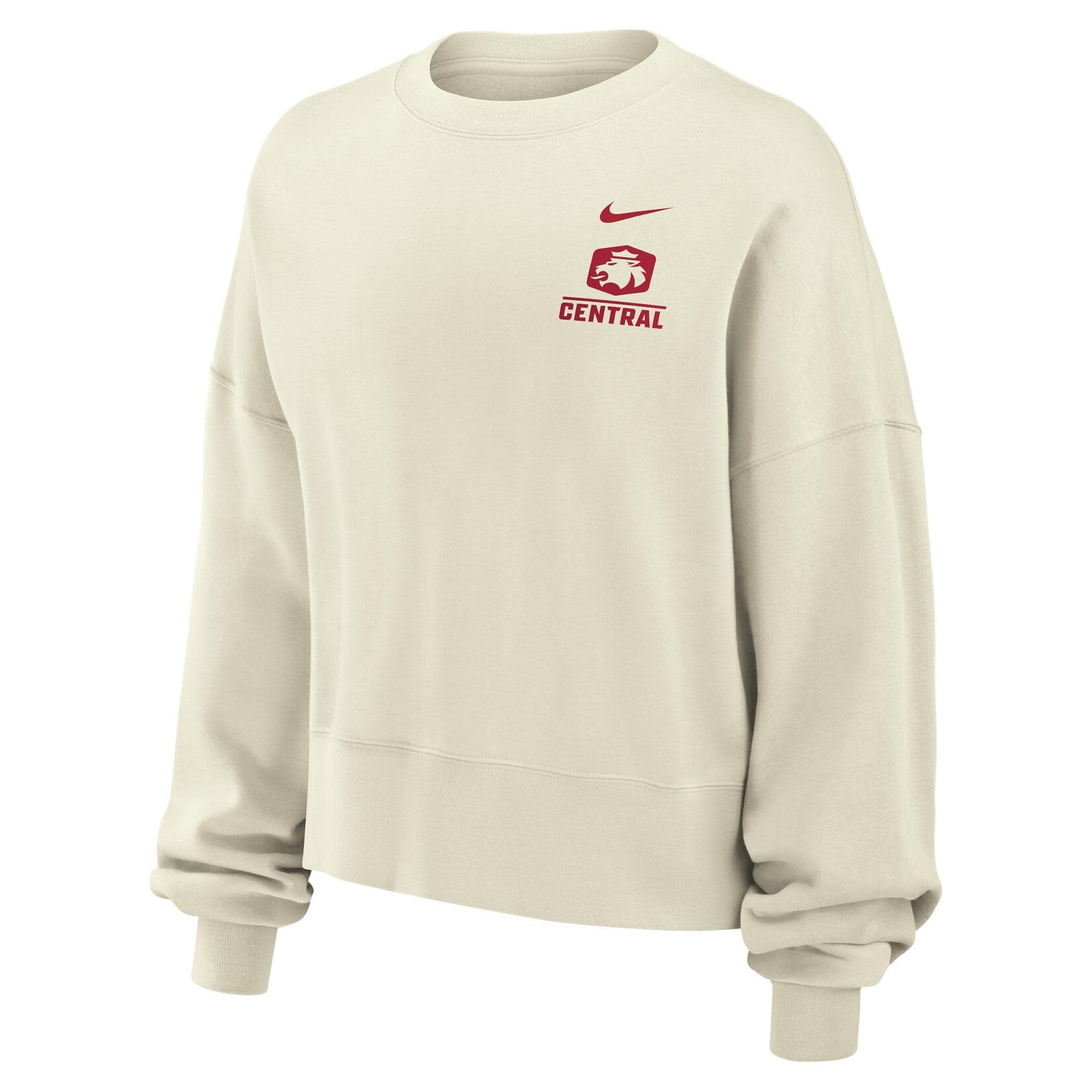 Nike Nike Women's Lion Logo Central Crew White