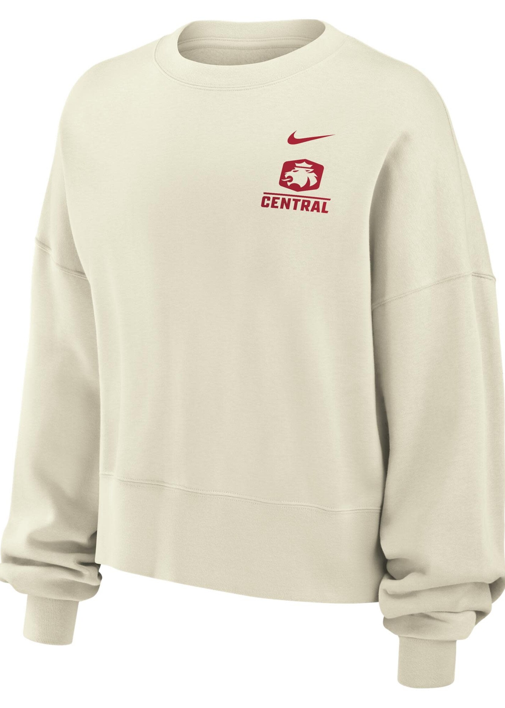 Nike Nike Women's Lion Logo Central Crew White